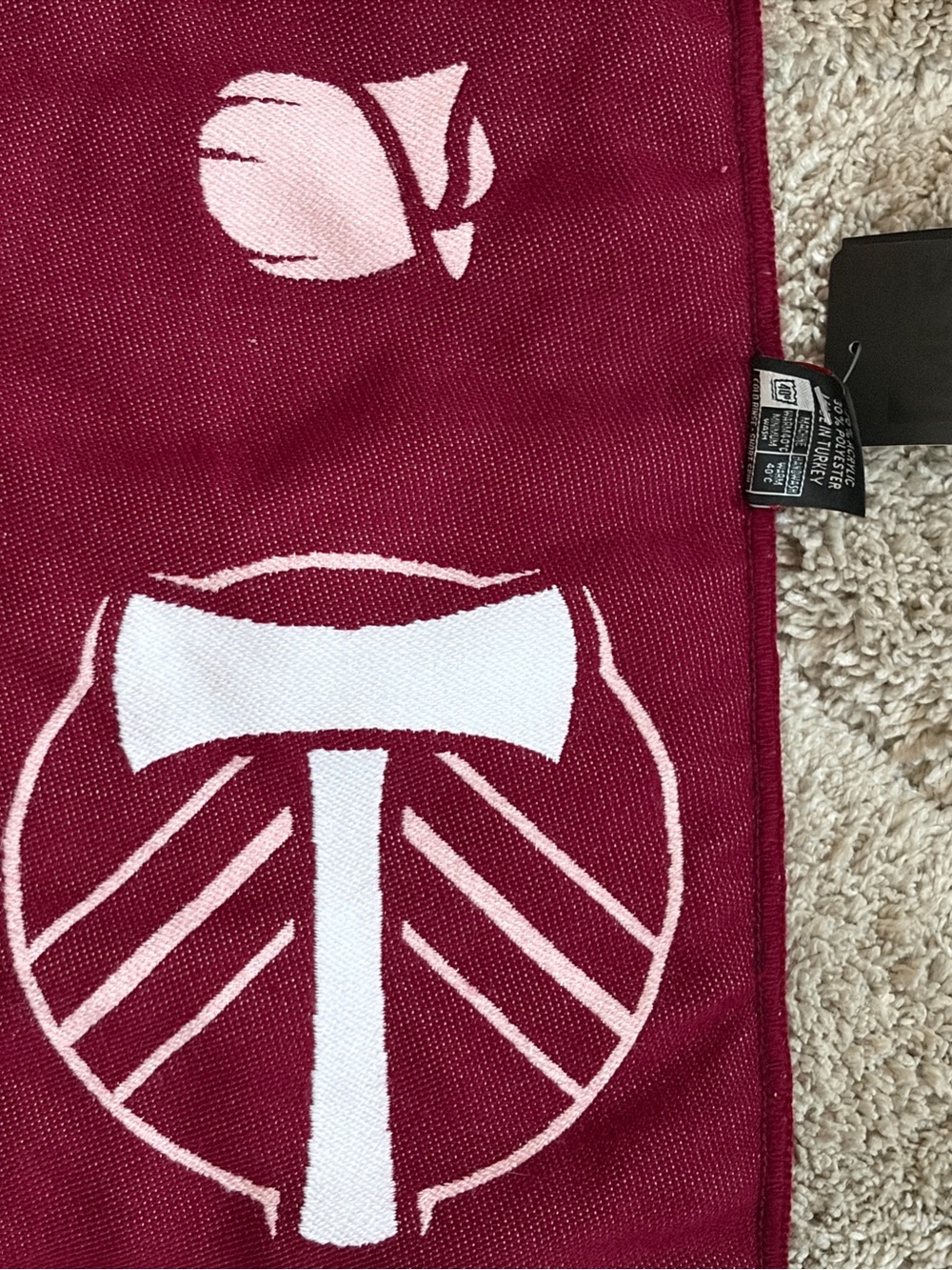 NWT! Portland Timbers Jersey Hook Reversible Scarf, Rose City ‘Til I Die! MLS - Picture 7 of 16